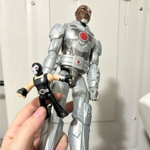 Silver and Black Action Figure Set